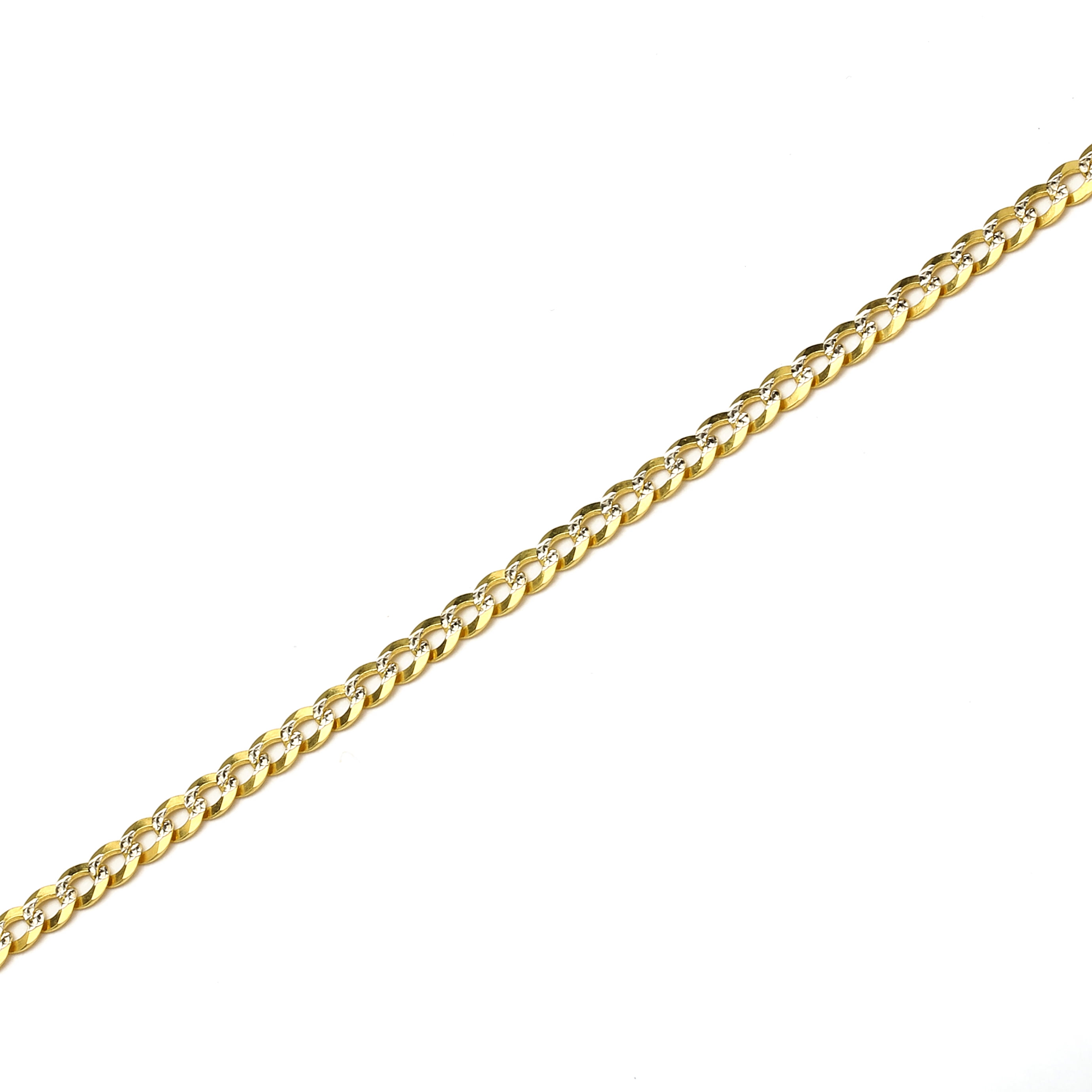 Floreo 30 Inch 10k Yellow Gold Curb Cuban Chain Necklace for Men and Women, 0.16 Inch (4mm)