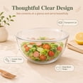 thumbnail image 6 of TINANA Glass Mixing Bowls Set, 4 Pack Glass Mixing Bowls with lids, Nesting Storage Bowls for Kitchen,0.5/0.75/1.5/2.5 QT Great for Prep, Baking, Serving, 6 of 6
