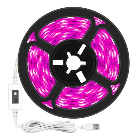 

9.84ft Grow Strip Lights EEEkit SMD 3528 LED Plant Grow Light Strip Waterproof Full Spectrum LED Grow Lamp USB Grow Light Bars for Indoor Plant Greenhouse Hydroponics Succulent Flower Vegetable