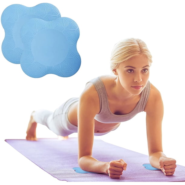 2 rodilleras de yoga extra gruesas para codos, compatibles con colchonetas estándar, para aliviar el dolor en las articulaciones al practicar yoga, pilates y ejercicios de suelo. Fáciles de