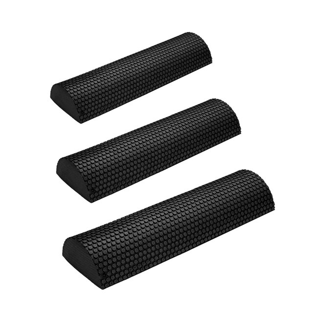 3pcs Half Round Roller Yoga Pilates Fitness 30cm 45cm 60cm Style E Macarena none