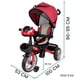 thumbnail image 5 of Triciclo Evolutivo Para Niños Tipo Carriola Asiento 360° 7 En 1 Luz Y Sonido Rojo, 5 of 5