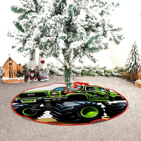 Monsterjam themed Christmas Tree Skirt 48inch premium collectible decor