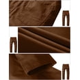 thumbnail image 5 of Pantalones chinos a juego para hombre, rectos 8105, marrón claro, talla 36, 5 of 5