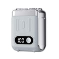 thumbnail image 1 of TISHITA Men Electric Razor Cordless Rechargeable Mini Electric Shaver for Travel Car White, 1 of 8