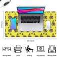 thumbnail image 5 of Long Mouse Pads for Desk,Yellow Bigfoot and Tree Pattern Desk Mats on Top Of Desks, Desk Mouse Pad Extra Large with 3mm Non-Slip Base and Stitched Edge for Gaming,Office,Work,Home 31.5"x15.7", 5 of 6