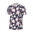 thumbnail image 6 of Wukai Leaves Flower Print Men's Short-Sleeved Mesh T-Shirt,Quick-Dry Short Sleeve Workout T-Shirt-XX-Large, 6 of 8