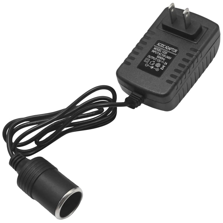 cigarette lighter dc to ac converter 2A Car Socket, SANSUN 120V to 12V Supply Adapter Transformer for Electric Air Pump, Car Fan and Other Devices Under 24W (1 Pack) : Automotive Just plug it into any power outlet in your home Anxingo AC to DC Converter,110V/220V