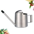 thumbnail image 6 of 300ml Stainless Steel Watering Kettle Portable Long Mouth Watering Can Gardening Tool (Silver), 6 of 9