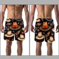 thumbnail image 3 of luoweisi Men's Beach Shorts Quick Dry Swim Trunks with Mesh Lining Thanksgiving Hat L, 3 of 5
