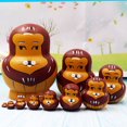 thumbnail image 1 of Dsseng 10pcs Animal Pattern Wooden Nesting Toys Russian Nesting Dolls Matryoshka Stacking Dolls, 1 of 4