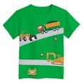 thumbnail image 4 of Gubotare Boys Shirt Toddler Baby Boys Short Sleeve Graphic T-Shirt Top Funny Letters Print Cotton Tee Sizes 13-14T (Green,13-14 Years), 4 of 4