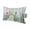 Blue, Green, Pink, variant on Blue Green Cactus Outdoor Pillows for Chaise Lounge Chair Waterproof Lumbar Pillows with Insert&Adjustable Elastic Strap Beach Headrest Pillow Tropical Summer Botanical Floral Pillow for Pool 11"x16"