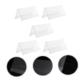 thumbnail image 7 of LEORX 5Pcs Acrylic Display Rack Clear Tent Shape Sign Holder for Desk Name Card Showing, 7 of 7
