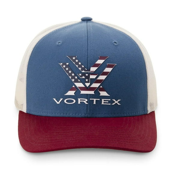 VORTEX Adult Male Stars Over Stripes One Size Red White Blue Cap (122-11-RWB)