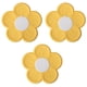 thumbnail image 1 of 3 piezas de estera aislante de silicona resistente a altas temperaturas de calidad alimentaria, posavasos de silicona con flores de dos colores, 1 of 5