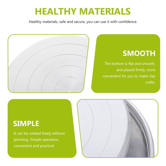 ACDANC Turntable Aluminum Alloy Tools Ceramic Clay Sculpture Platform Pottery Wheel Rotating Tools