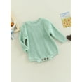 thumbnail image 3 of Bagilaanoe Newborn Baby Girl Boy Knit Rompers Sweater Long Sleeve Bodysuit 3M 6M 9M 12M 24M Infant Fall Winter One Piece Jumpsuit, 3 of 9