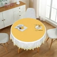 thumbnail image 2 of Lfeey Glitter Round Tablecloths for Wedding New Year's Party Camping Table Decorations, 70 Inch, 2 of 6