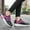 Black, variant on HAOTAGS Women's Breathable Athletic Running Sneakers Lace Up Comfortable Walking Shoes Hot Pink Size 9