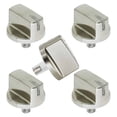 thumbnail image 1 of 5x Silver ABS Replacement Knobs for LG Gas Ranges Simple Plug-and-Play Installation for Quick, Hassle-Free Upgrades, 1 of 3