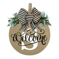 thumbnail image 2 of Rovga Welcome Door Sign 2024 Last Name Year Round Front Door Wreath 26 Last Names Alphabet Door Plate Front Door Decoration Garland S 30*30Cm, 2 of 5
