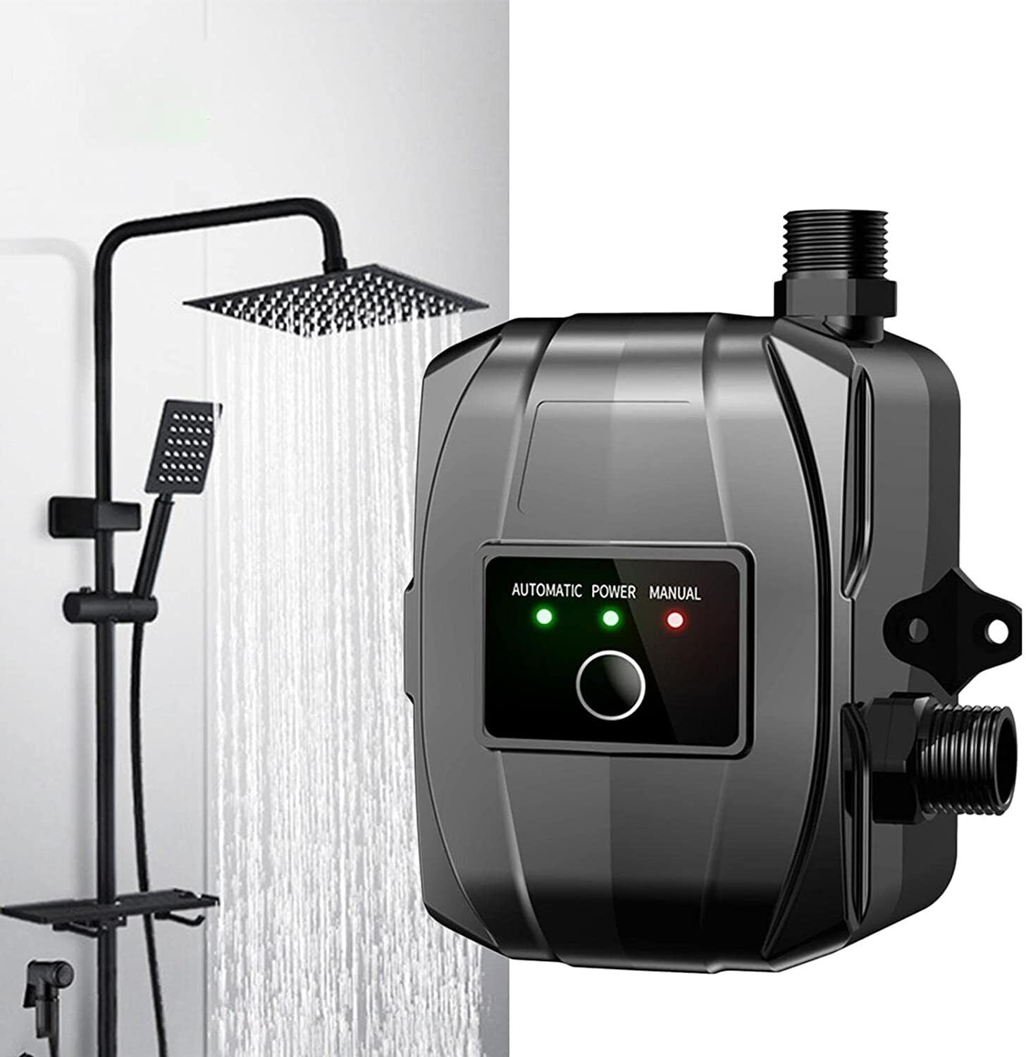 TOPCHANCES Water Pressure Booster Pump, 110V 150W Portable Mute Automatic Water Pump, 32L/min Max Flow Rate