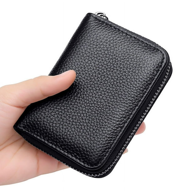 Cartera multifuncional para hombre, gran capacidad, antidesmagnetización, cepillo antirrobo, paquete de tarjeta, paquete de licencia de conducir integrado para hombres y mujeres