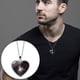 thumbnail image 4 of Xihbxyly Ofertas relámpago de hoy Prime Collar de doble cara en colgante de corazon del universo y galaxia del sistema solar, 4 of 5