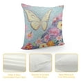 thumbnail image 4 of Creowell  Butterfly Cushion Case Throw Pillow Covers Butterflies Print Cushion Case Set Pastel Fish Scales Watercolour Pillowcase for Sofa Couch Bed Chair Car, 4 of 5