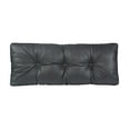 thumbnail image 2 of Klear Vu The Gripper Non-Slip Tufted Omega Universal Bench Cushion, 43" x 14 x 3", Midnight Black, 2 of 4