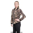 thumbnail image 3 of De La Creme - Womens Camo Zip-Thru Varsity Bomber Jacket, 3 of 5