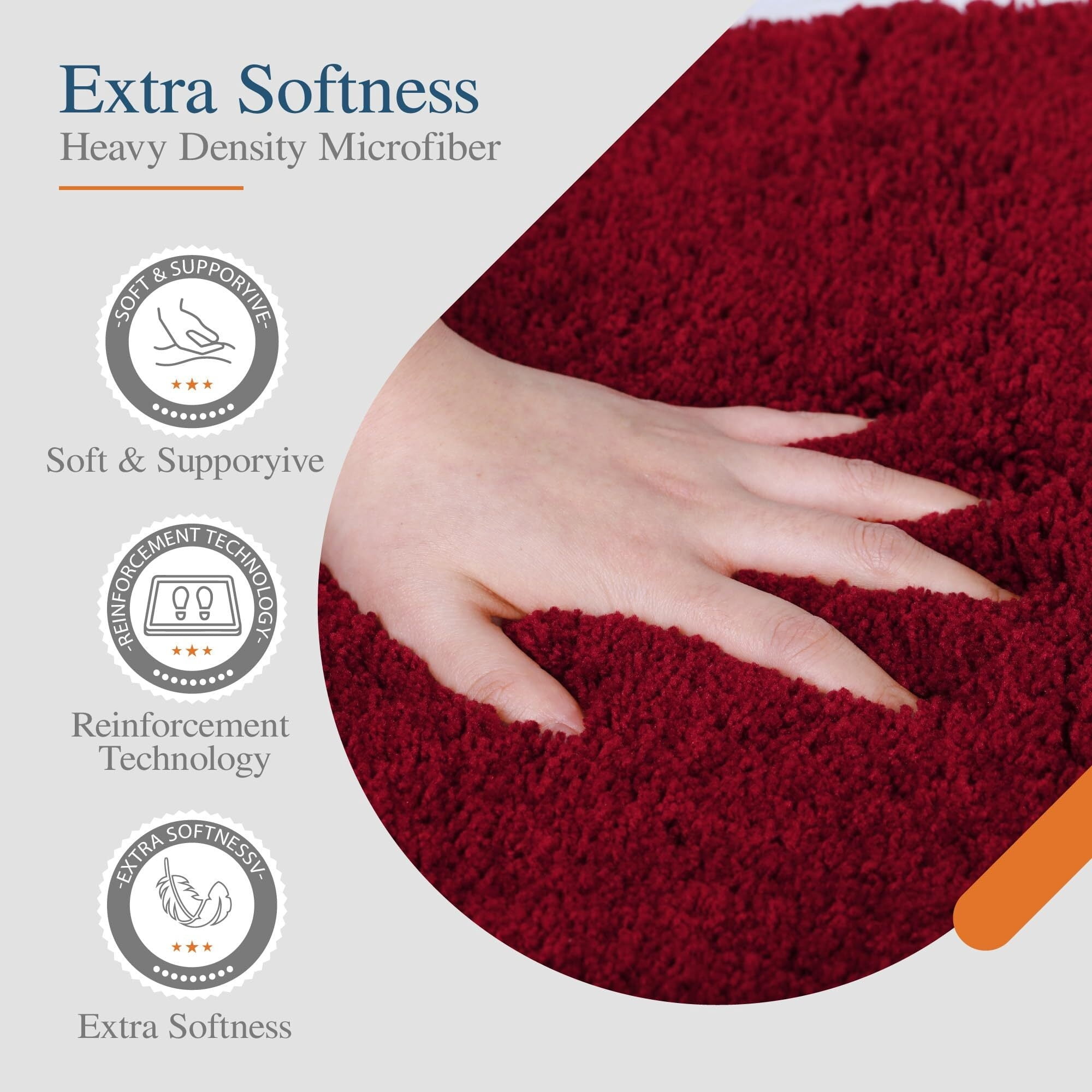 Walensee Bathroom Rug Non Slip Bath Mat (16 x 24, Hunter Green) Water Absorbent Soft Microfiber Shaggy Mat Machine Washable Bath Rug Thick Plush Rugs for Shower