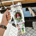 thumbnail image 3 of OMG Santa Christmas Movie Tumbler 40oz with Handle, Elf Christmas Stainless Steel Travel Coffee Mug, Christmas Gifts for Men Women TV Show Lovers, Insulated Double Wall Thermos, 3 of 6