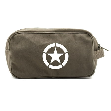 World War 2 Military Jeep Star Canvas Dual Compartment Travel Toiletry (Shadow Of War Best Gear)