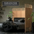 thumbnail image 3 of Red Lantern 5 1/2 ft. Tall Fiber Weave Room Divider - Natural - 4 Panel, 3 of 6