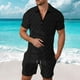 thumbnail image 1 of WILLBEST Trajes Casuales de Hombre Cortos para Salidas Informales, Conjunto de Corte Entallado, Material Transpirable, Primavera y Verano para Cualquier Ocasión., 1 of 4