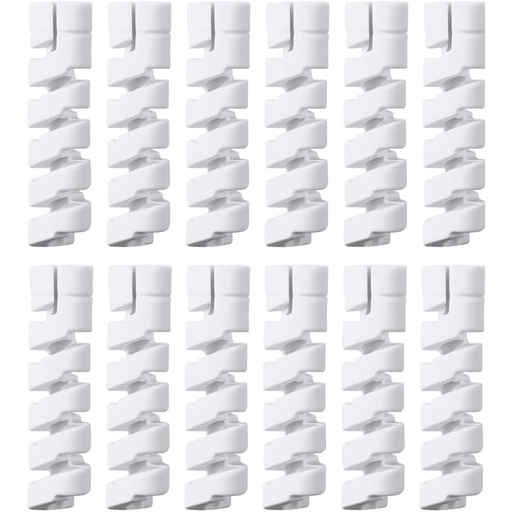 XIRQI 12 Packs Oxygen Tube Support Crimp Straightener,Retractable Oxygen Tubing Support for Portable Oxygen Concentrator,Oxygen Tubing Reels Supplies for Nasal Cannula