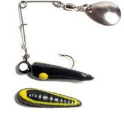 Betts Tackle Spin Grub 1/32oz. - Black/Yellow, Spinnerbaits