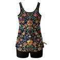 thumbnail image 6 of CALAFEBILA Tankini Womens Swimwear 2 Piece Modest Summer Floral Print Pleated Beach Bathing Suits, 6 of 6