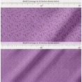 thumbnail image 2 of Soimoi Purple Cotton Cambric Fabric Leaves & Tulip Floral Print Sewing Fabric 1 Yard 58 Inch Wide, 2 of 7