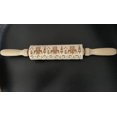 thumbnail image 1 of Wooden Rolling Pin with Christmas Pattern Carving - Cookie Embossing Rolling Pin - Sulace (Elk gift style), 1 of 14