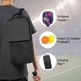 thumbnail image 2 of Pickleball Paddles Set Of 1, Fiberglass Surface, Tropical Leaf Print, 1 Paddle, 2 Balls & Bag, 2 of 5