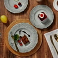 thumbnail image 7 of TP 12-Piece Dinnerware Set, Melamine Dishes Set with Bowls and Plates, Dinner Service for 4, Dishwasher Safe, Gray, 7 of 7