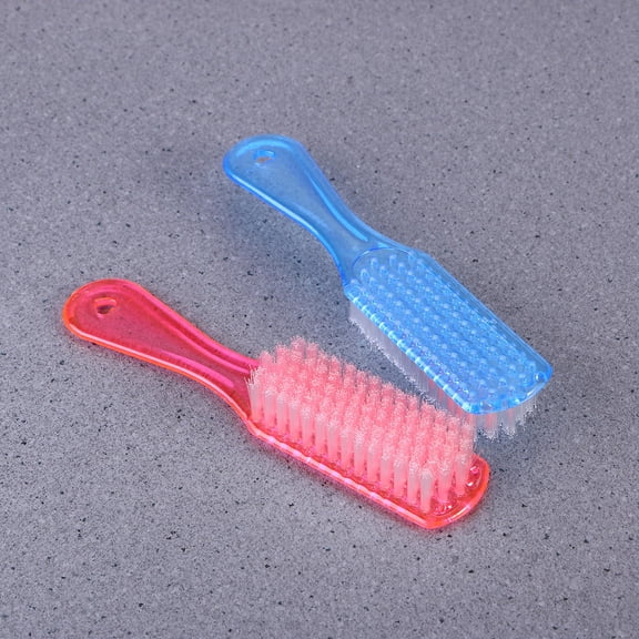 YSNOOWE 4Pcs Small Assorted Color Plastic Shoe Cleaning Brush for Home Use 17.0x3.5x2.3in