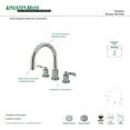 thumbnail image 6 of Kingston Brass KS8328DFL NuWave French Two-Handle Deck Mount Roman Tub Faucet, Brushed Nickel, 6 of 7