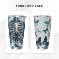 thumbnail image 3 of Rocae Butterflies Skull Bows for 20 Ounces Stainless Steel Insulted Tumbler Car Cup Drink Mug Inspirational Graduate Present-Without Straw, 3 of 8