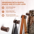 thumbnail image 3 of Ganchos de pared bsdonte Wood, 6 unidades, madera de nogal natural, 3 of 6