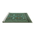 thumbnail image 2 of Ahgly Company Machine Washable Indoor Round Persian Turquoise Blue Traditional Area Rugs, 7' Round, 2 of 4