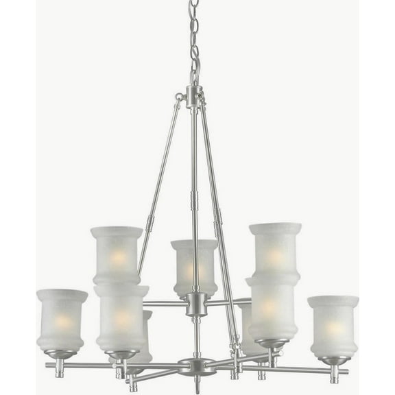 Forte Lighting 2180-09 31Wx31h 9 Light Chandelier - Nickel
